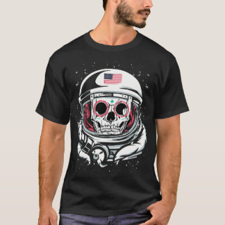Camiseta Dia do Capacete do Astronauta Americano dos Mortos