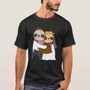 Camiseta Dia do Casamento Casado com Sloth Whisperer Herbiv