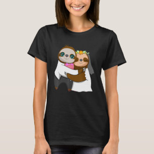 Camiseta Dia do Casamento Casado com Sloth Whisperer Herbiv