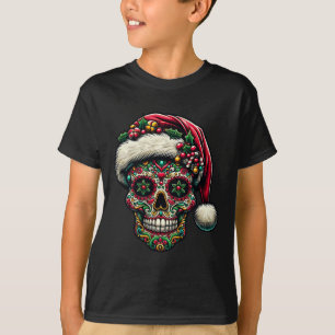 Camiseta Dia do Chapéu Noel de Açúcar de Natal do Xm Morto