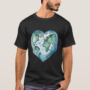 Camiseta Dia do Coração da Terra Dia do Coração - Dia da Te