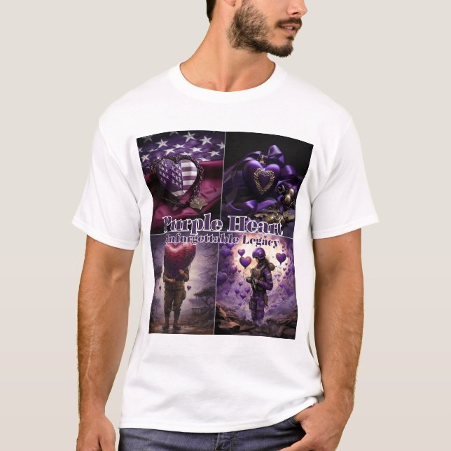 Camiseta Dia do Coração Púrpura (Frente)