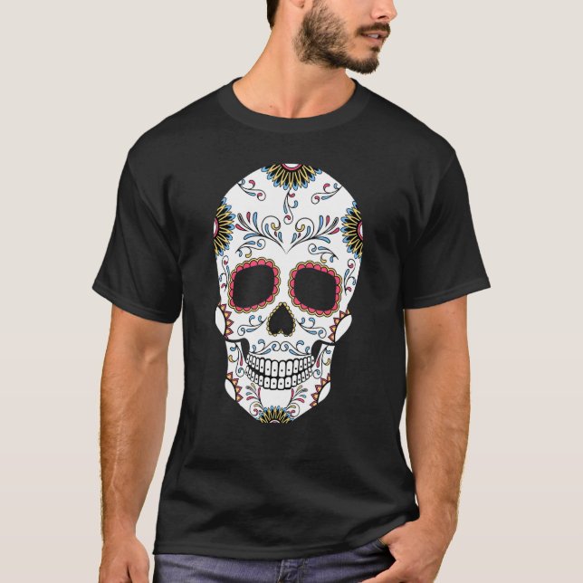 Camiseta Dia Do Crânio De Açúcar Grande Morto (Frente)