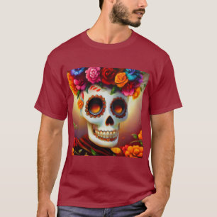 Camiseta Dia do Crânio do Açúcar Morto 4