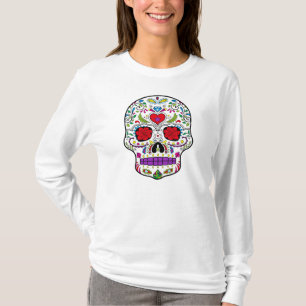 Camiseta Dia do crânio do açúcar morto Dia de los Muertos