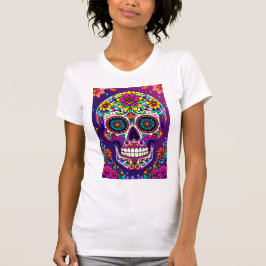 Camiseta Dia do Crânio do Açúcar Morto Feriado Mexicano
