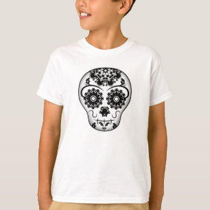 Camiseta Dia do crânio inoperante do açúcar para miúdos
