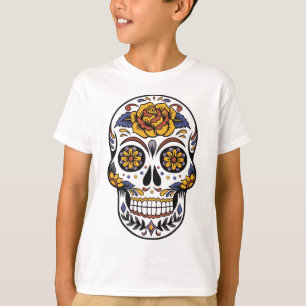 Camiseta Dia do crânio mexicano dos mortos