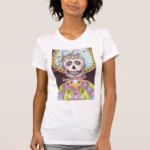 Camiseta Dia do esqueleto inoperante com t-shirt dos