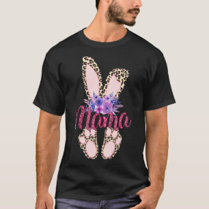 Camiseta Dia do Felz pascoa 2022 Leopard Bunny Rabbit Gi