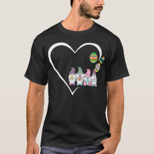Camiseta Dia do felz pascoa 2022 Trio Bunny Gnomt Hug E