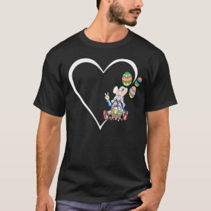 Camiseta Dia do felz pascoa 2022 Trio Bunny Gnomt Hug E