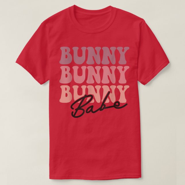 Camiseta Dia do Felz pascoa Bunny Babe (Frente do Design)