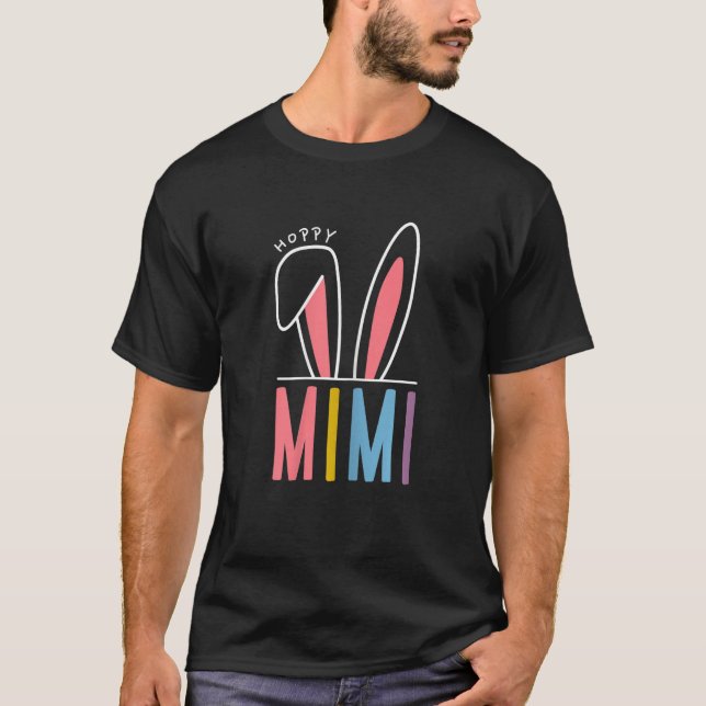 Camiseta Dia do Felz pascoa das mulheres 2023 Hoppy Mimi Bu (Frente)