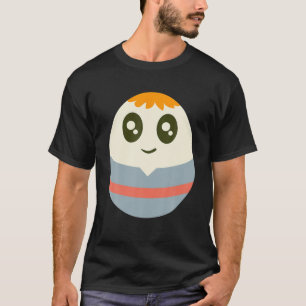 Camiseta Dia do Felz pascoa de Caracteres do Ovo de Páscoa