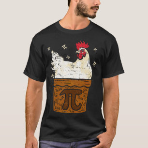 Camiseta Dia do Frango Pot PI Homens Mulheres Crianças Mat