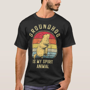 Camiseta Dia do Groundhog Retro Vintage Feliz Dia do Ground