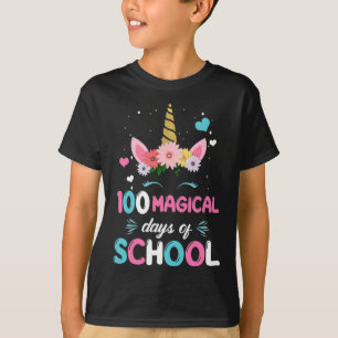 Camiseta Dia Do Jardim De Infância Para Meninas 100 Dias Má