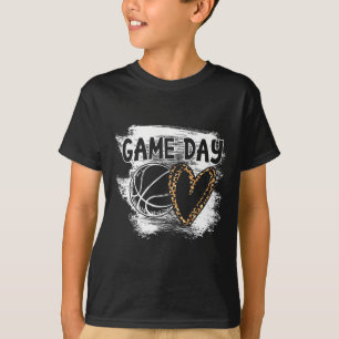 Camiseta Dia do Jogador de Bysketbyll Leopard Cheetah Byske