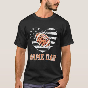 Camiseta Dia do Jogo Com Bandeira Americana De Futebol Aman