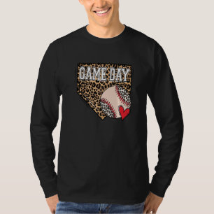 Camiseta Dia do Jogo de Bola T Sangrada Vibes Leopard T Bal