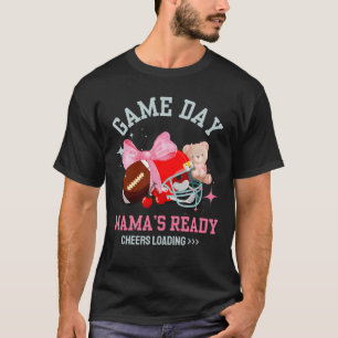 Camiseta DIA DO JOGO MÃE ESTÁ PRONTA PARA O Futebol, Mãe