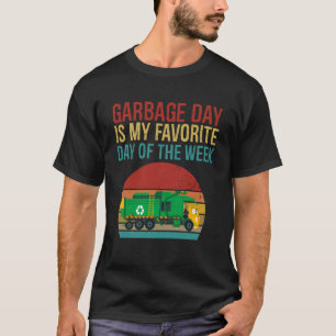 Camiseta Dia do Lixo é o Dia Favorito Caminhão Lixo Criança