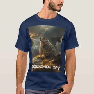 CAMISETA DIA DO MARMOTA - FELIZ DIA DO MARMOTA
