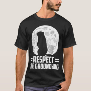 Camiseta Dia do Marmota Respeite o Marmota