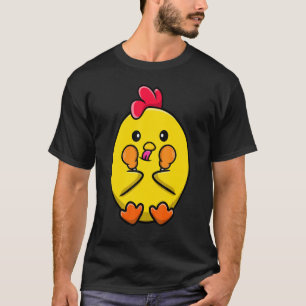 Camiseta Dia do Menino do Frango Nacional Design Branco do