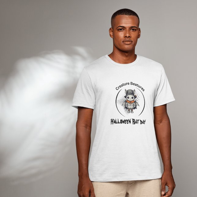 Camiseta Dia do Morcego Spooky Halloween em Disguise (Criador carregado)