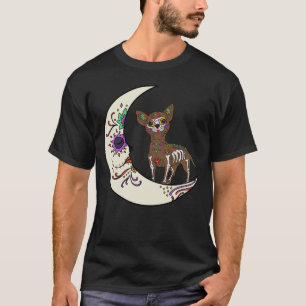 Camiseta Dia Do Morto Chihuahua No Cachorro Da Lua Chihuahu