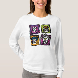 Camiseta Dia do morto/Diâmetro de los Muertos/crânio do