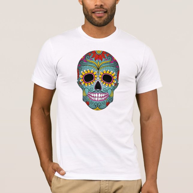 Camiseta Dia do Morto do Dia de los Muertos - Crânio (Frente)
