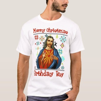 Camiseta Dia do nascimento do clipart do Jesus Cristo