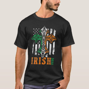 Camiseta Dia do Orgulho Irlandês Cruzado Celta - São Patric