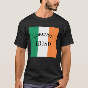Camiseta Dia do Pá para sempre - Grande Bloco Verde Irlandê