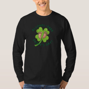Camiseta Dia do Paddy Livre de Álcool para Mulheres. Lucky