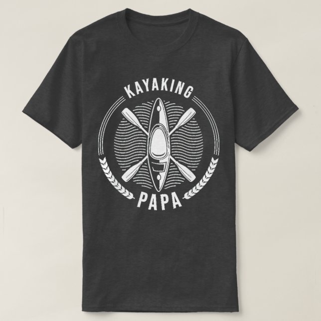 Camiseta Dia do Pai de Kayaking (Frente do Design)