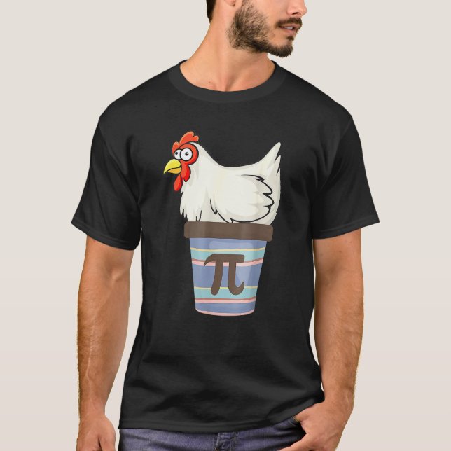 Camiseta Dia do Pi 2022 Matemática  Matemática Frango Torta (Frente)