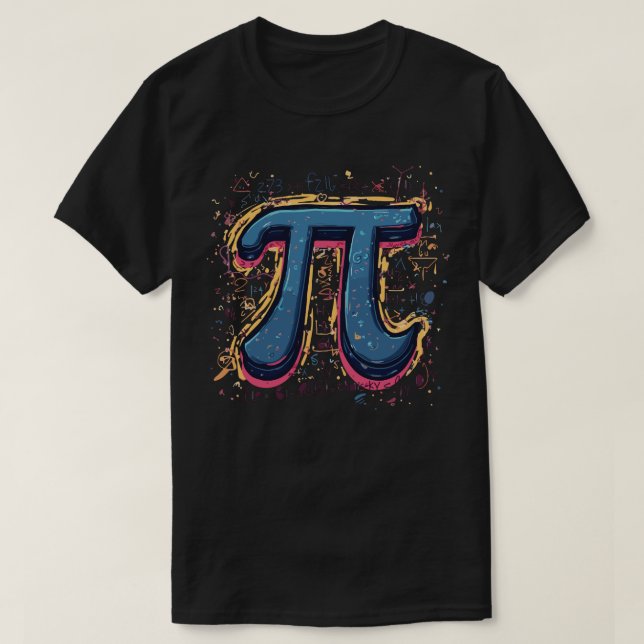 Camiseta Dia do Pi Amante da Matemática – Design Geek e Div (Frente do Design)