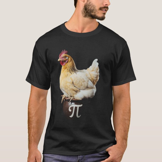 Camiseta Dia do Pi Frango Matemática Professor Aluno Profes (Frente)