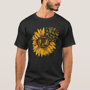 Camiseta Dia do Pi Girassol 3 14 Símbolo do Número Pi Ciênc