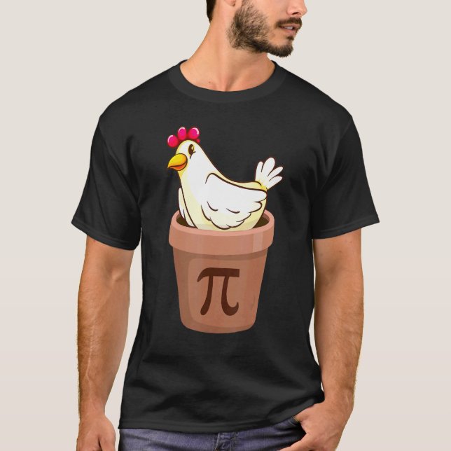 Camiseta Dia do Pi Torta de Frango March 14 Frango  3 14 P (Frente)