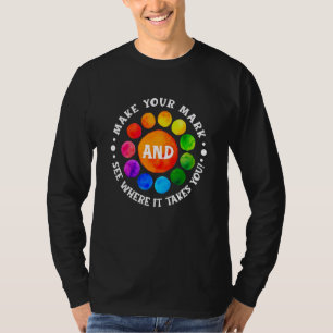 Camiseta Dia do Ponto Colorido Faça Sua Marca Veja Onde Iss
