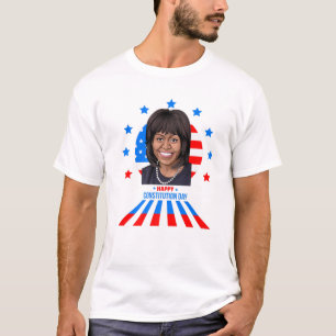Camiseta Dia do Presidente da História Negra Michelle Obam