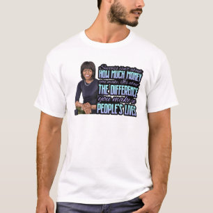 Camiseta Dia do Presidente da História Negra Michelle Obam