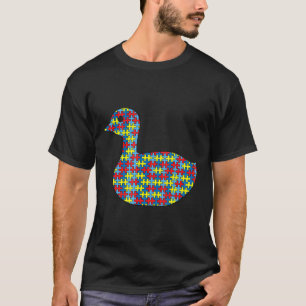 Camiseta Dia do Quebra-Cabeça do Pato Mallard Infantil Cons