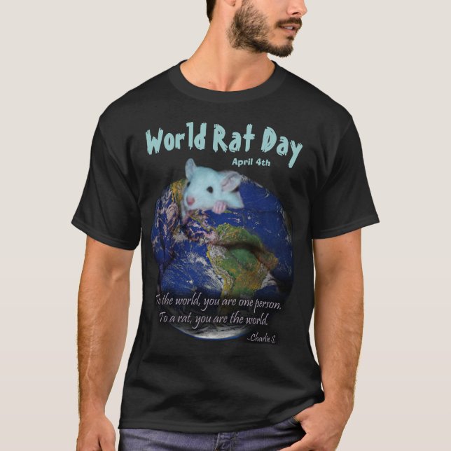 Camiseta Dia do rato do mundo (Frente)