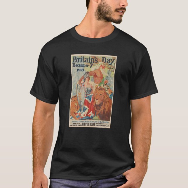 Camiseta Dia do Reino Unido 7 de dezembro de 1918 Ww2 Propa (Frente)